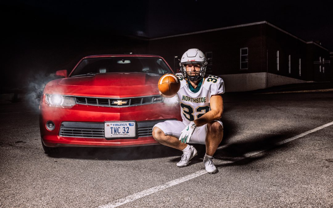 Senior Football Session in Roanoke VA